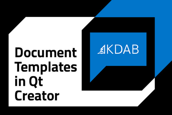 Document templates in Qt Creator with KDAB